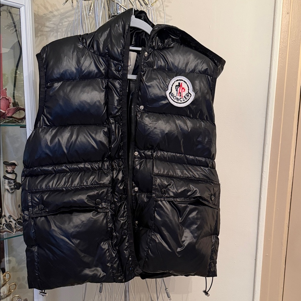 Moncler Black Puffer Vest